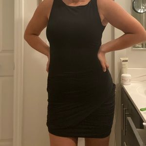 NEW BCBG high neck body con mini dress
